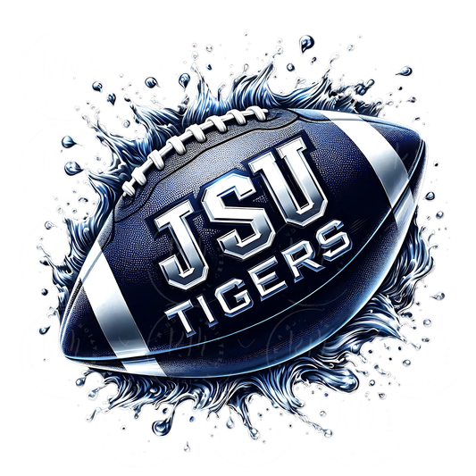 JSU Tigers Splash Graphic: Jackson State Football Art (Digital Download)