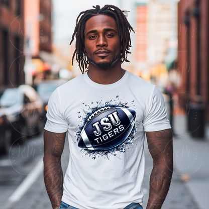 JSU Tigers Splash Graphic: Jackson State Football Art (Digital Download)