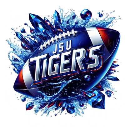 JSU Tigers Football Graphic: HBCU Pride Art (Digital Download)