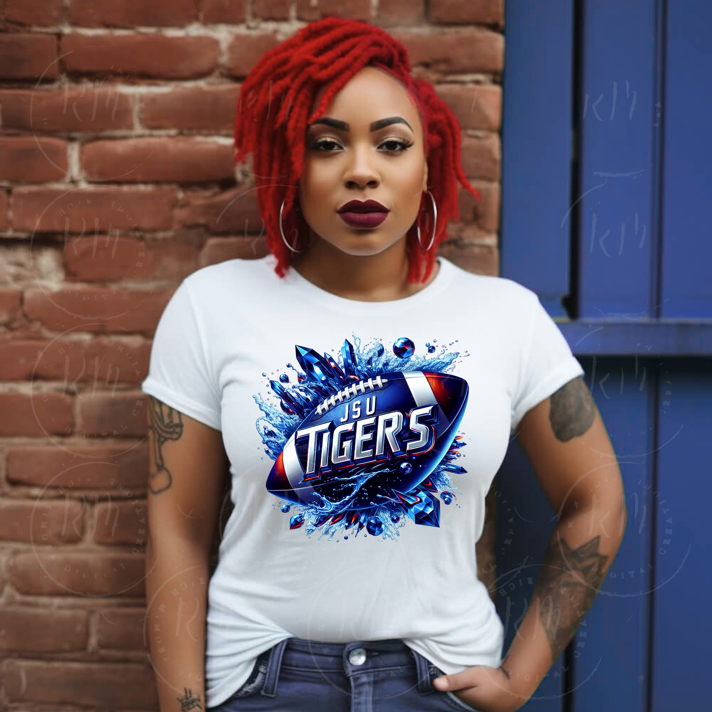 JSU Tigers Football Graphic: HBCU Pride Art (Digital Download)