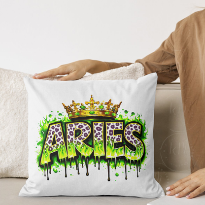 Aries Gold Crown PNG | Dripping Graffiti Zodiac Design (Digital Download)