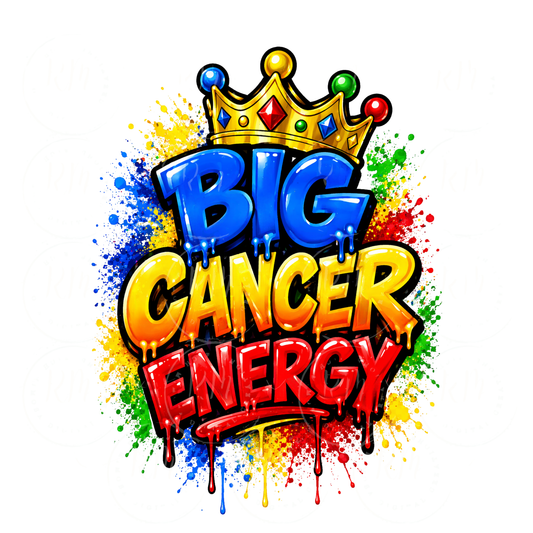 Cancer Graffiti Drip PNG, Zodiac Astrology Shirt Design (Digital Download)