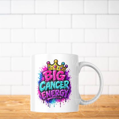 Big Cancer Energy PNG | Cancer Zodiac Sublimation Design | Astrology PNG | Cancer Season Shirt Design | Digital Download