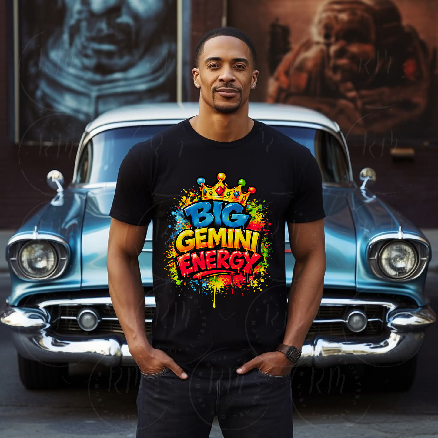 Gemini Graffiti Drip PNG, Zodiac Astrology Shirt Design (Digital Download)