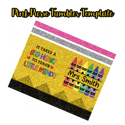 Teacher Tumbler Wrap, Custom Teacher Tumbler Design, Teacher Appreciation Gift, Editable 20oz. Skinny Teacher Tumbler Design