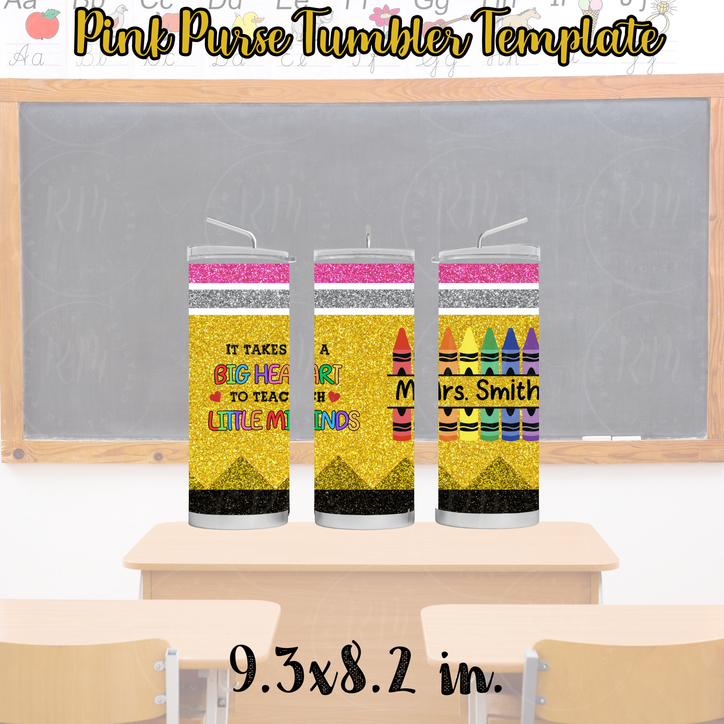 Teacher Tumbler Wrap, Custom Teacher Tumbler Design, Teacher Appreciation Gift, Editable 20oz. Skinny Teacher Tumbler Design