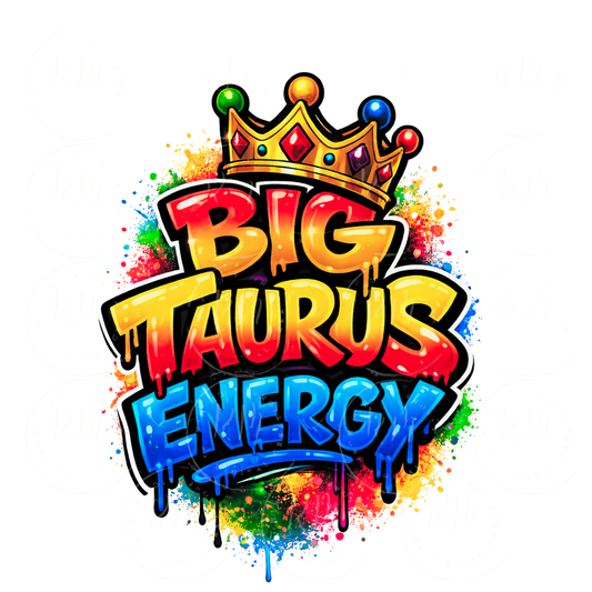 Taurus Graffiti Drip PNG, Zodiac Astrology Shirt Design (Digital Download)