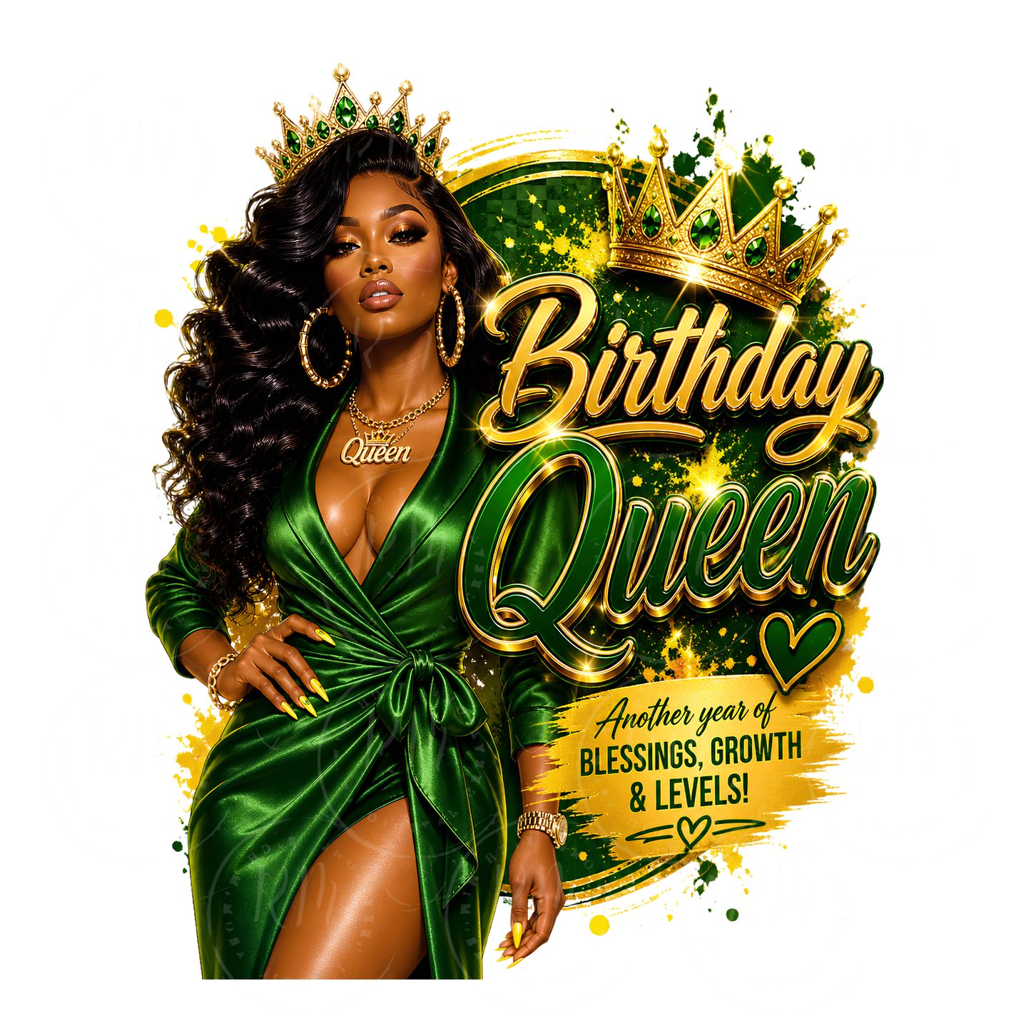Birthday Queen PNG | Black Girl Birthday Shirt Design