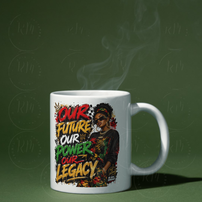Our Future Our Power PNG, Black Girl Empowerment Sublimation Design, African American Motivational Shirt Graphic