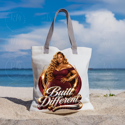 Built Different African American Woman PNG | Luxury Glam Boss Lady Clipart | Transparent Background Digital Download for Shirts, Tumblers & Crafts