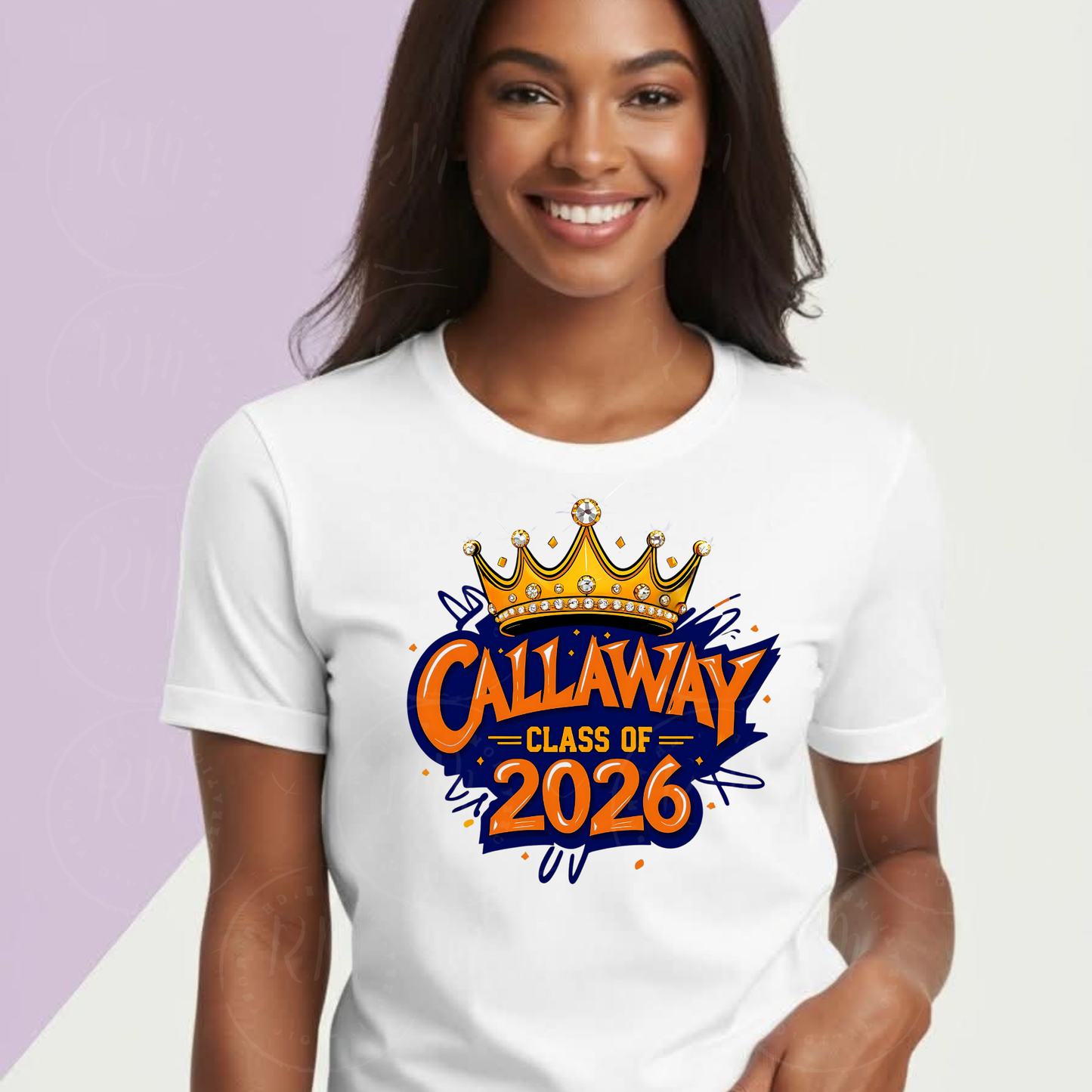 Class of 2026 Clipart, Callaway High School PNG – Orange and Blue Graphic for School Spirit Shirts, Graduation Gear & More, JPS PNG