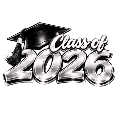 Black and Silver Class of 2026 Graduation Clipart: DIY Scrapbooking (Digital Download)
