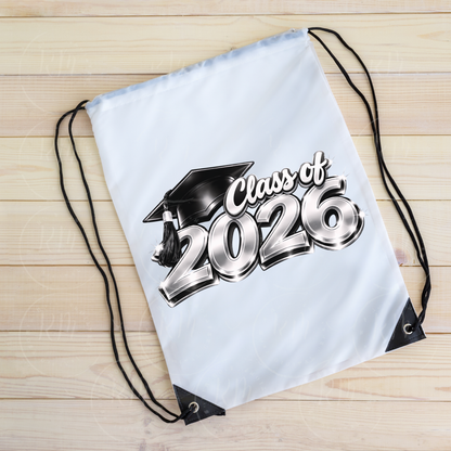 Black and Silver Class of 2026 Graduation Clipart: DIY Scrapbooking (Digital Download)