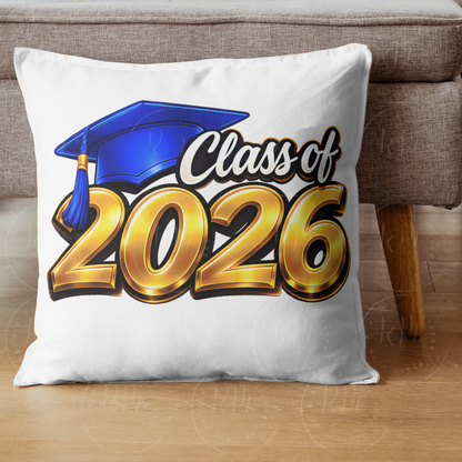 Blue and Gold Class of 2026 Graduation Clipart: DIY Scrapbooking (Digital Download)
