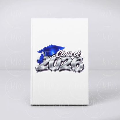 Blue and Silver Class of 2026 Graduation Clipart: DIY Scrapbooking (Digital Download)