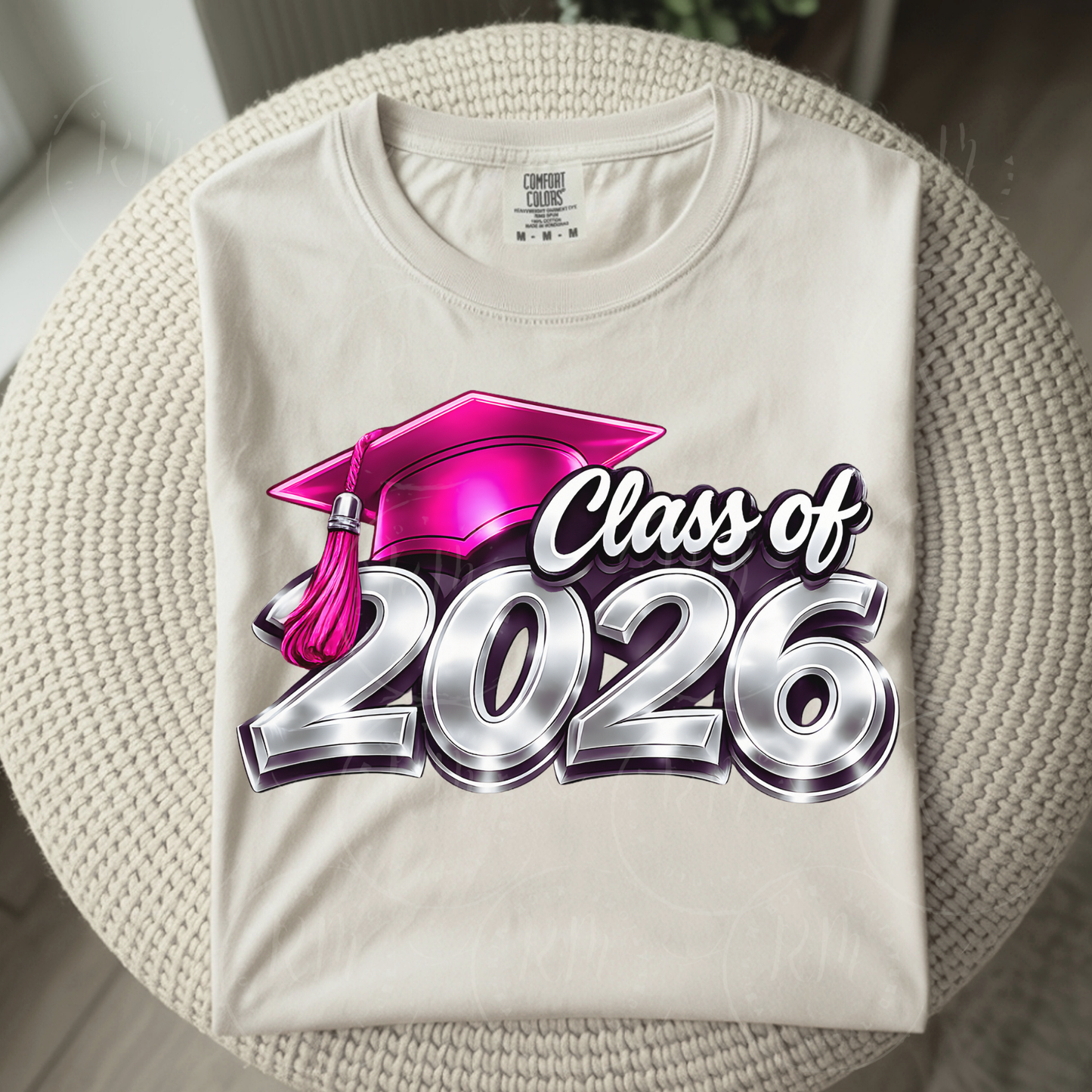 Pink and Silver Class of 2026 Graduation Clipart: DIY Scrapbooking (Digital Download)