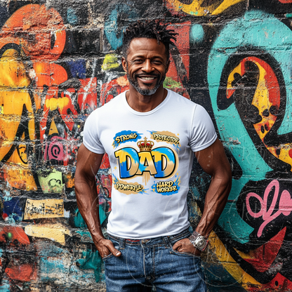 Strong Protector Dad PNG | Father's Day Shirt Design | Powerful Hard Worker Graphic | Dad Sublimation PNG