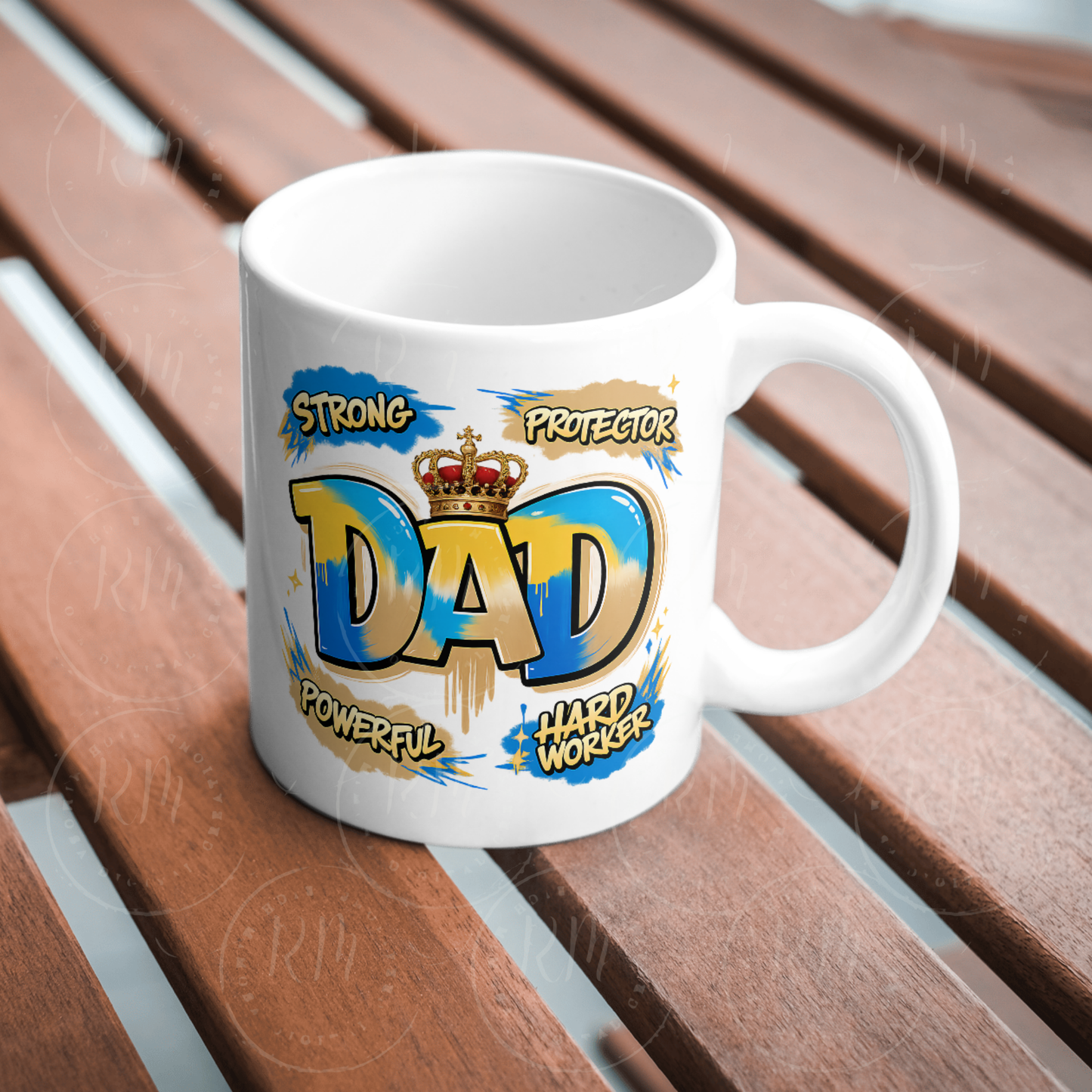 Strong Protector Dad PNG | Father's Day Shirt Design | Powerful Hard Worker Graphic | Dad Sublimation PNG