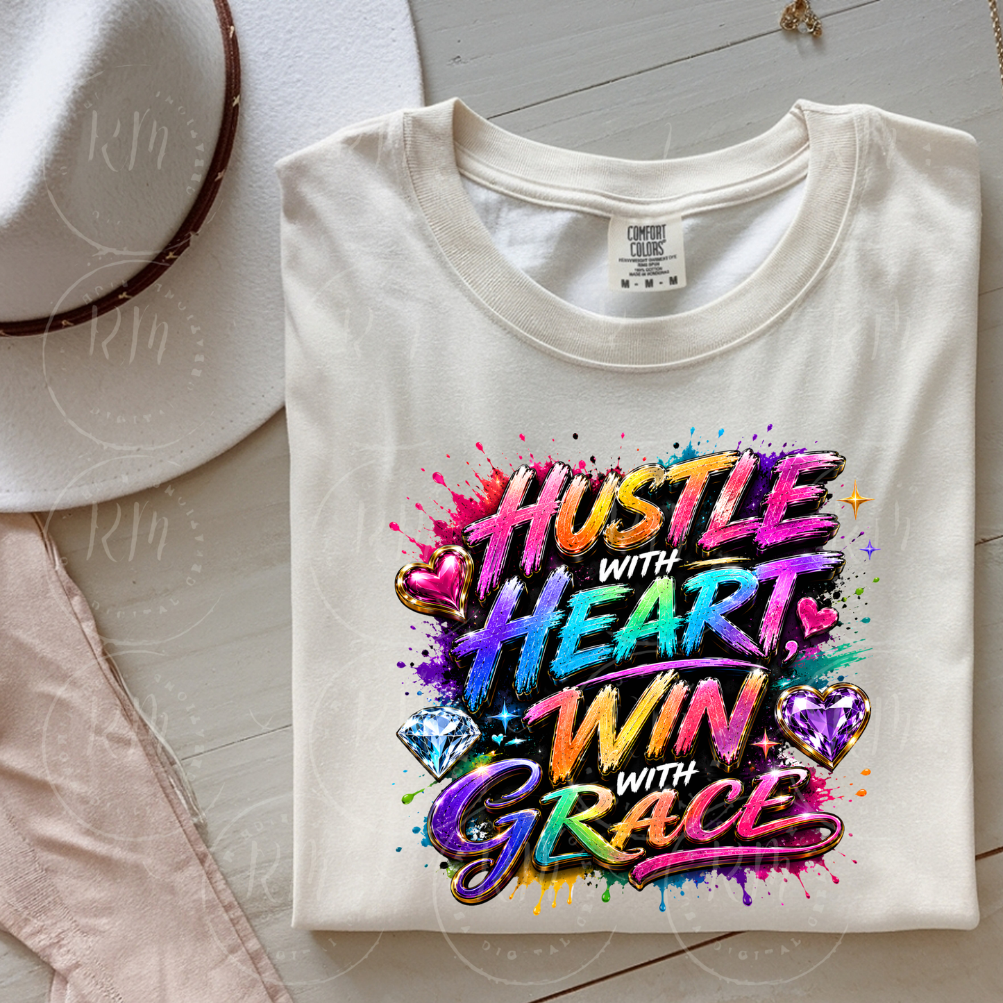 Freebie Friday | Hustle with Heart, Win with Grace PNG | PLR Resell Rights