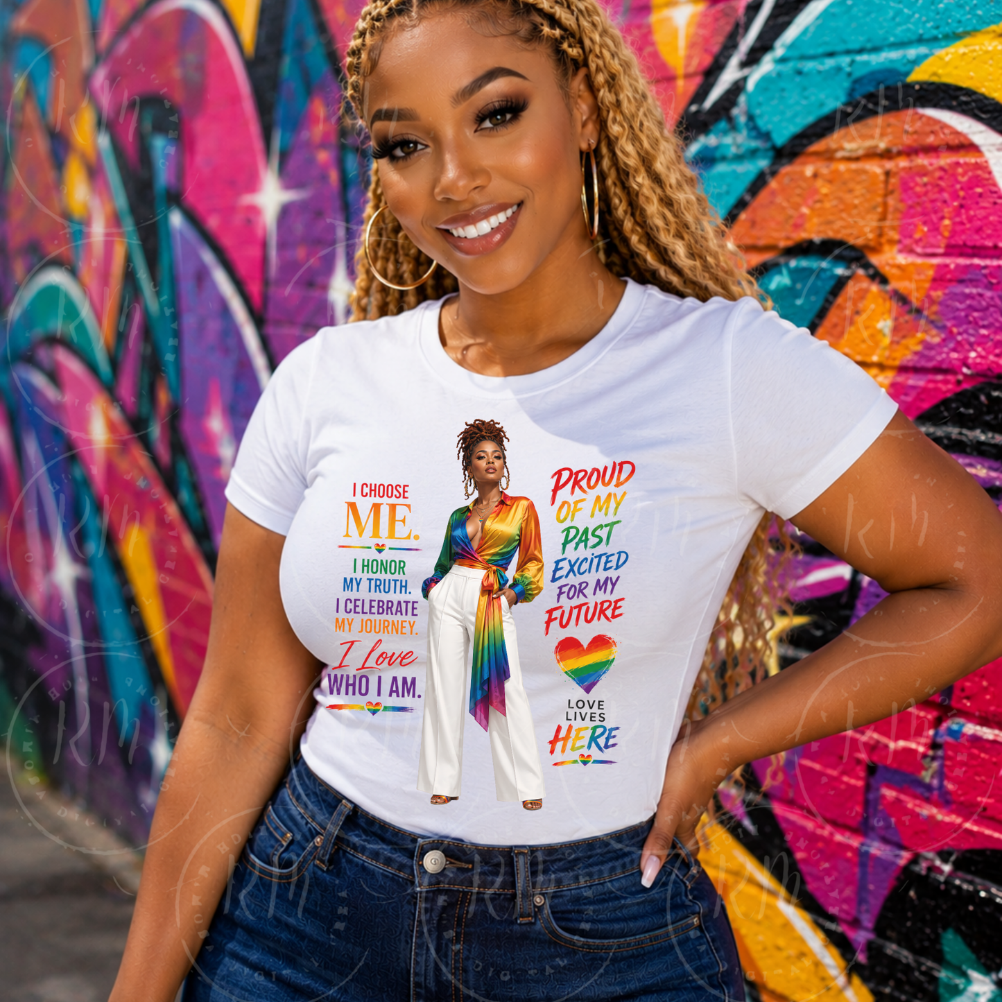 LGBTQ+ Pride PNG| I Choose Me Motivational Sublimation Design | Self Love Digital Download