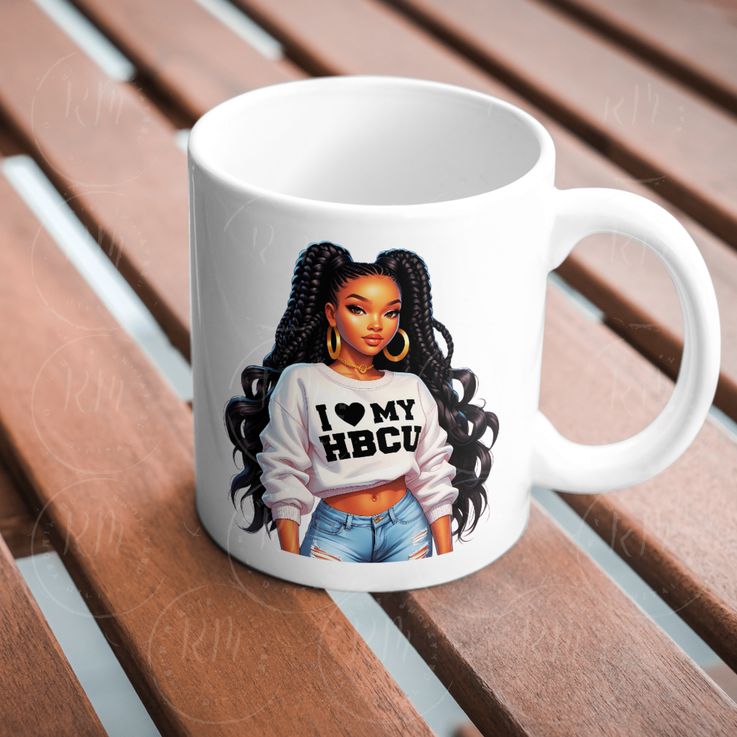 I Love My HBCU Girl Clipart, HBCU PNG for T-Shirts, Totes and other Merch, Black Woman Sublimation Design