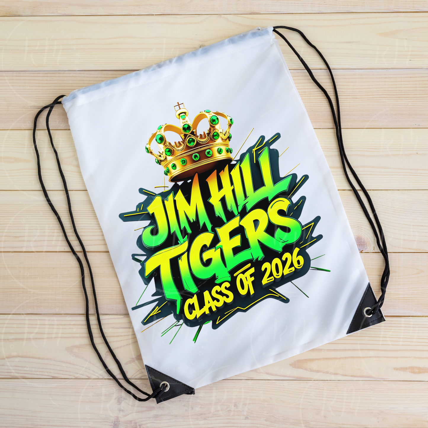 Class of 2026 Clipart, Jim HIll High School PNG – Green and Yellow Graphic for School Spirit Shirts, Graduation Gear & More