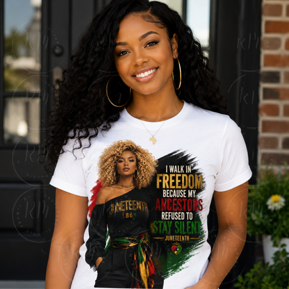 Juneteenth Freedom PNG | African American Pride Shirt Design | Black History Digital Download | Sublimation PNG | DTF Transfer Design