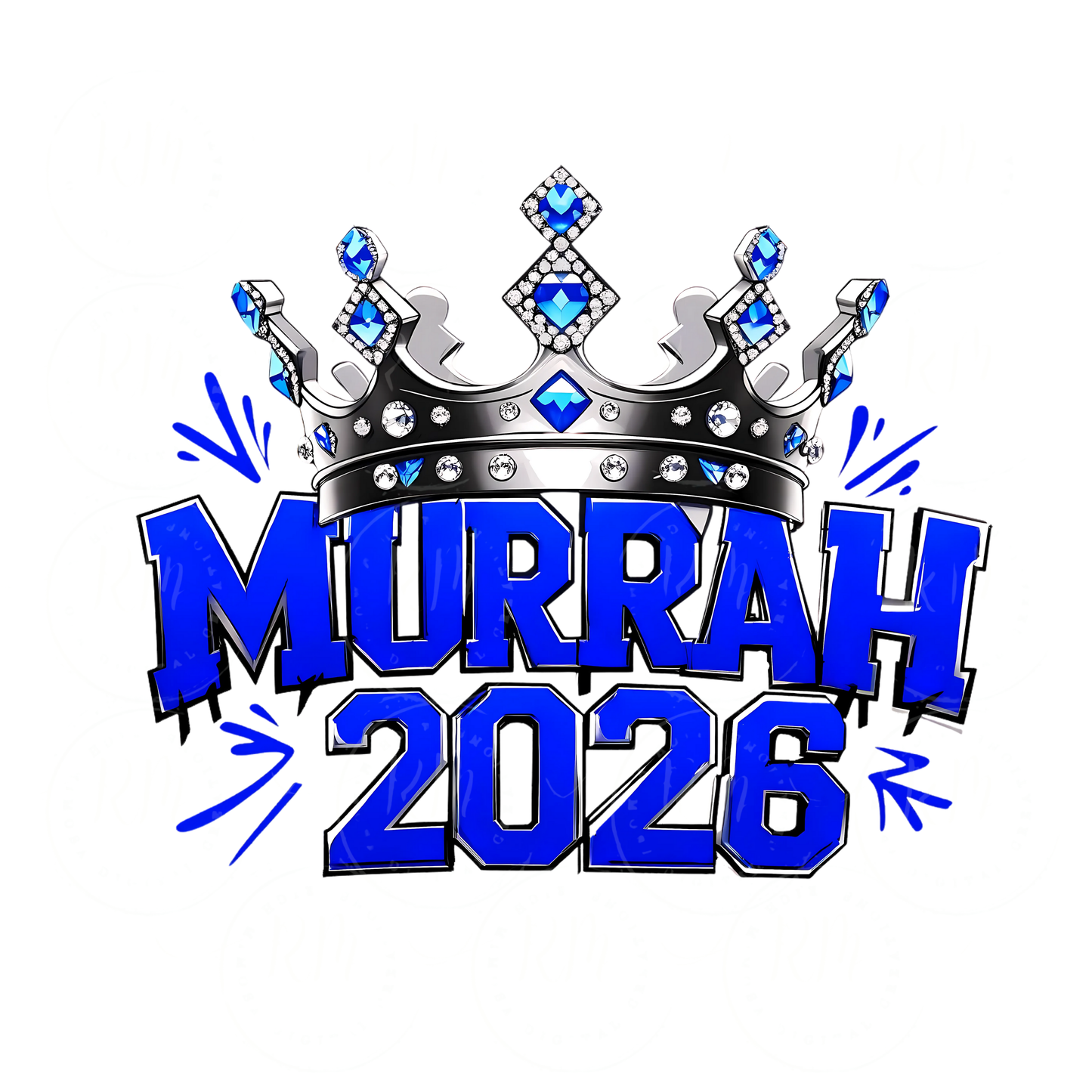 2026 Clipart, Murrah High School PNG – Blue Graphic for School Spirit Shirts, Graduation Gear & More, JPS PNG