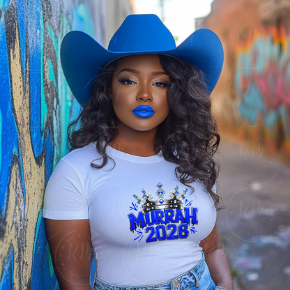 2026 Clipart, Murrah High School PNG – Blue Graphic for School Spirit Shirts, Graduation Gear & More, JPS PNG