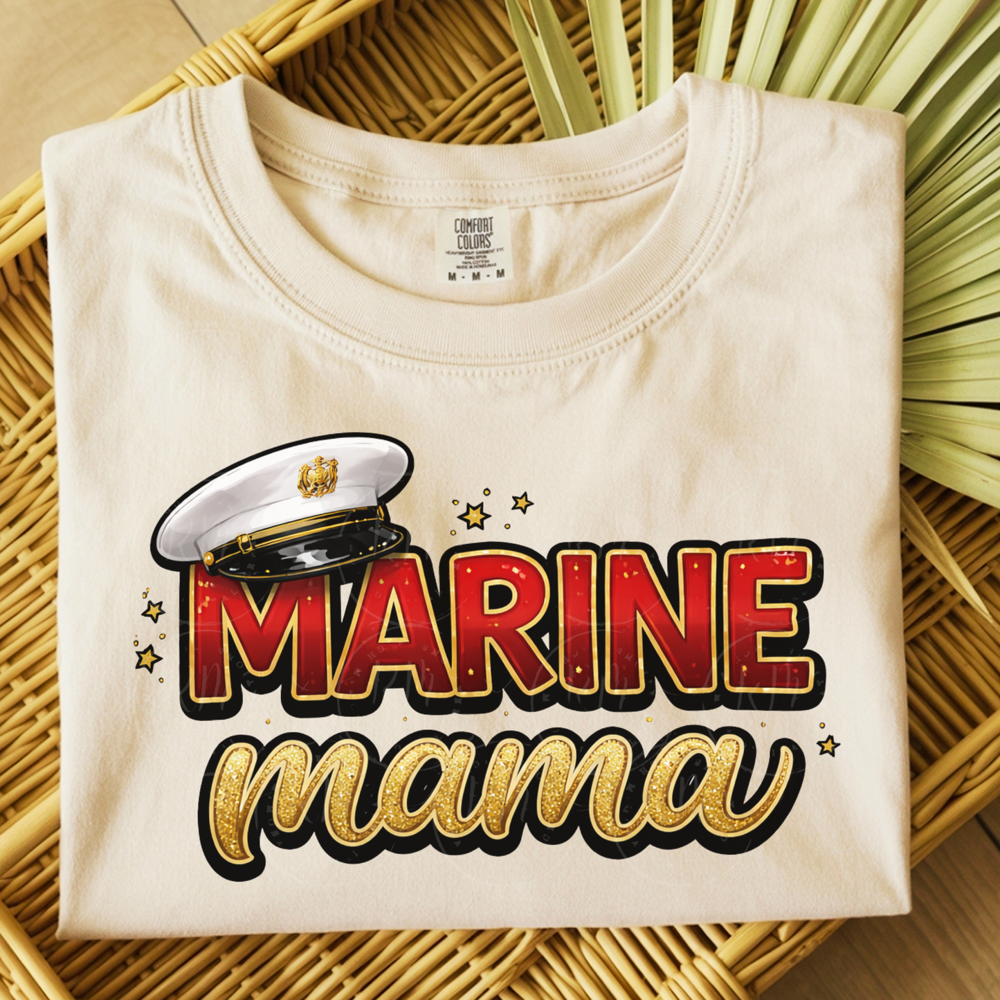 Marine Mama PNG, USMC Mom Shirt Design, Military Mother Sublimation (Digital Download)