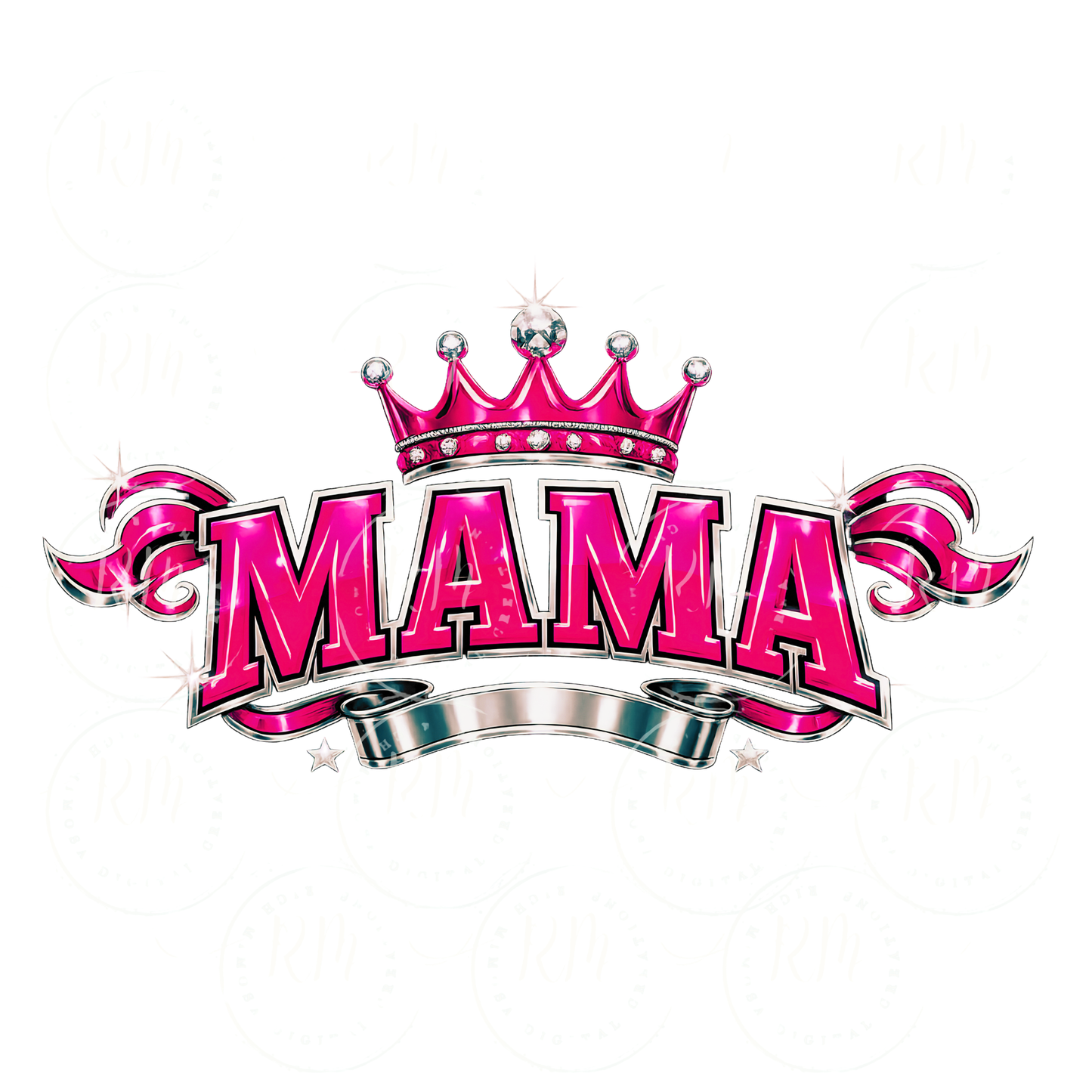 Mama Crown PNG Bundle | Bling Resell Designs | Mother’s Day Design | Sublimation PNG | Mama Shirt Design | Digital Download