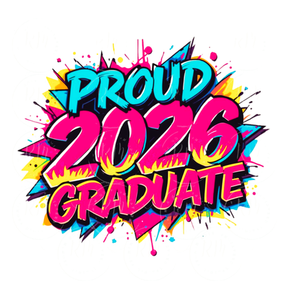 Proud 2026 Graduate PNG, Graffiti Style Graduation Design (Digital Download)