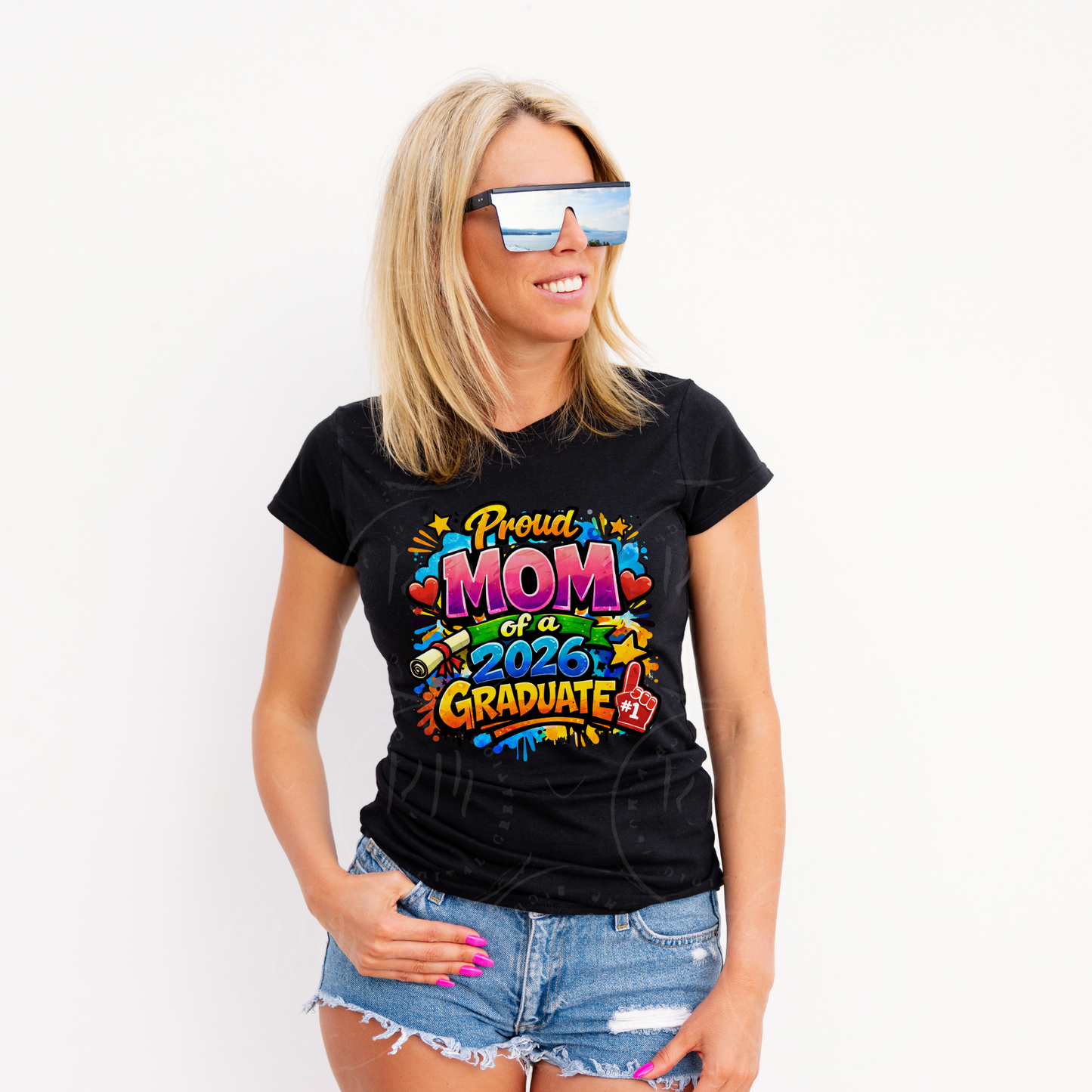 Proud Mom 2026 Graduate PNG, Senior Class Sublimation Design (Digital Download)