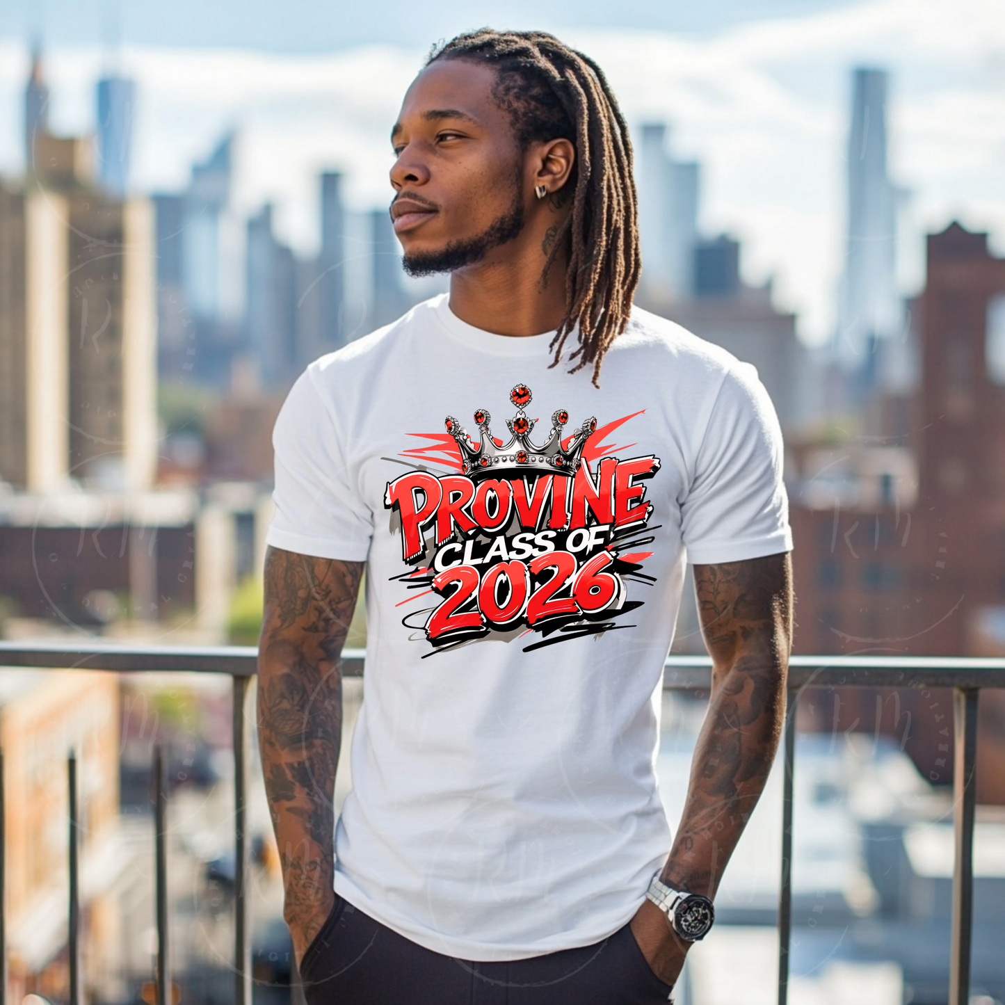 Class of 2026 Clipart, Provine High School PNG – Red and Gray Graphic for School Spirit Shirts, Graduation Gear & More, JPS PNG