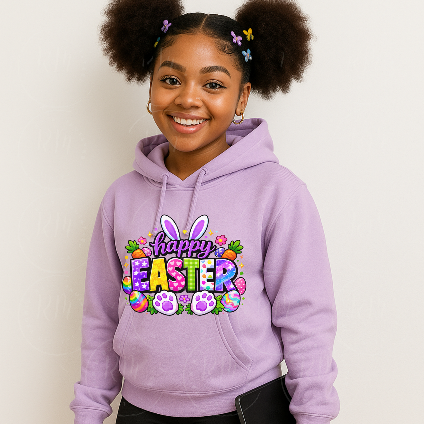 4 Piece Happy Easter PNG Bundle, Easter Bunny Sublimation Designs, Colorful Easter Shirt Graphics, Spring Clipart Set, DTF PNG