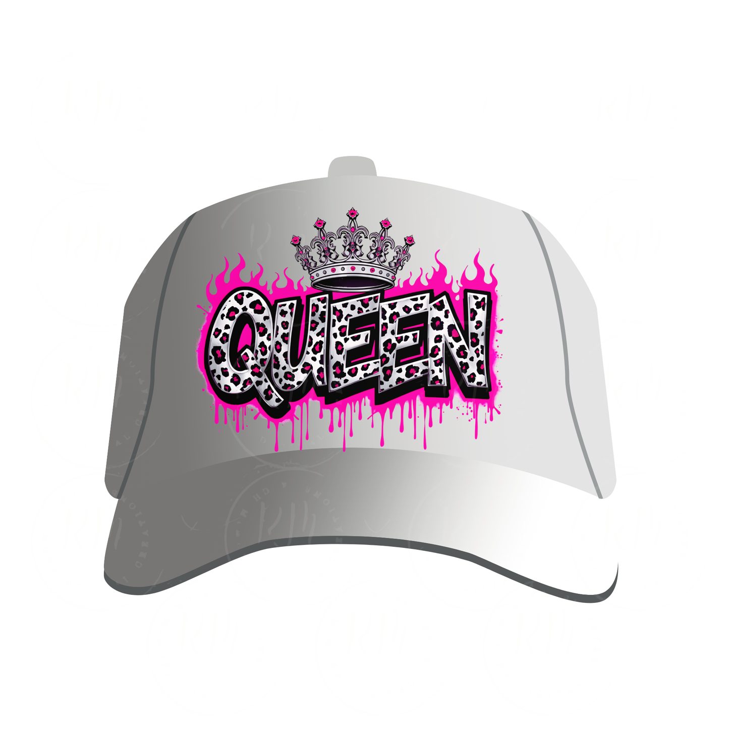 Queen Leopard Pink Drip PNG, Cheetah Crown Graphic (Digital Download)