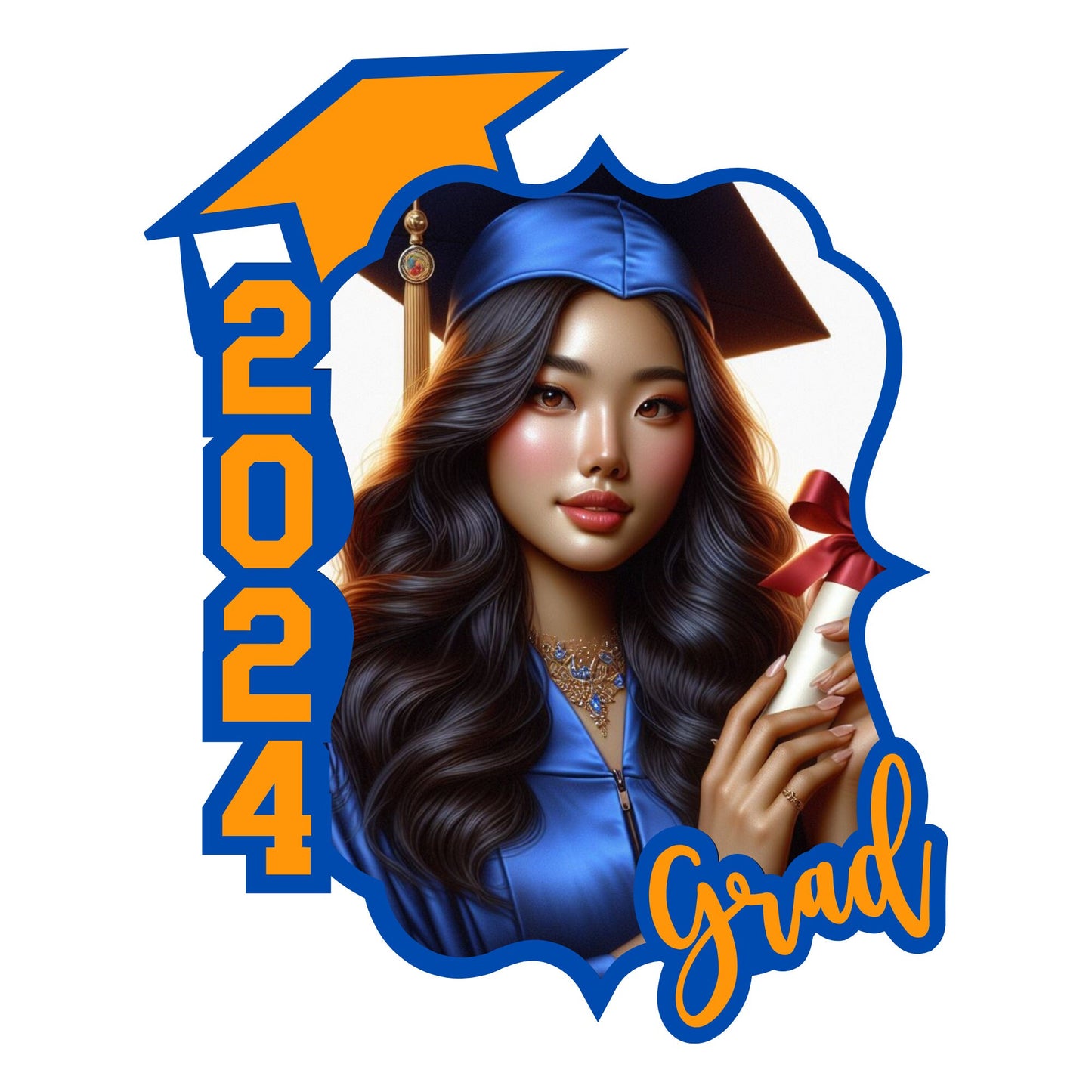 Graduation Paddle Fan Template: Customizable Canva Design (Digital Download)