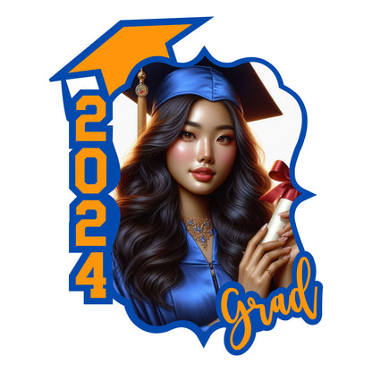 Graduation Paddle Fan Template: Customizable Canva Design (Digital Download)