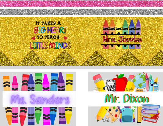 Teacher Editable Digital Tumbler Bundle Templates, 20oz. Skinny Tumbler