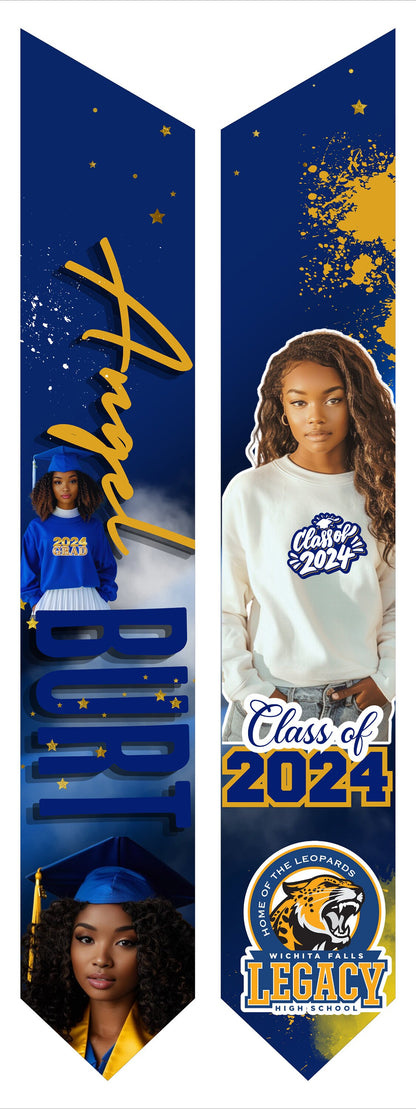 Editable Graduation Stole Template Bundle: Canva Designs (Digital Download)