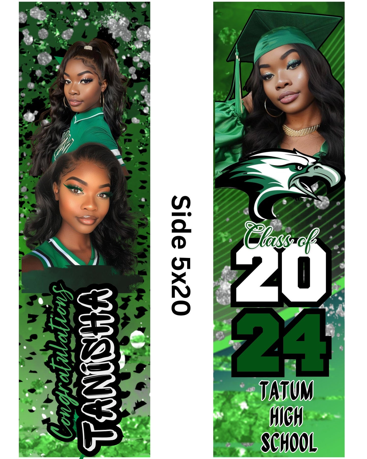 Green Graduation Vending Machine Template: Custom Canva Gift (Digital Download)