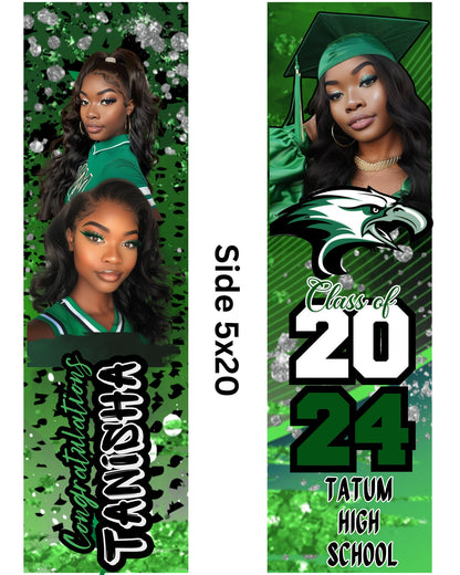 Green Graduation Vending Machine Template: Custom Canva Gift (Digital Download)