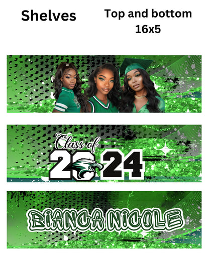 Green Graduation Vending Machine Template: Custom Canva Gift (Digital Download)