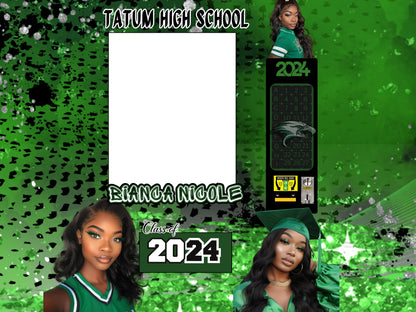 Green Graduation Vending Machine Template: Custom Canva Gift (Digital Download)