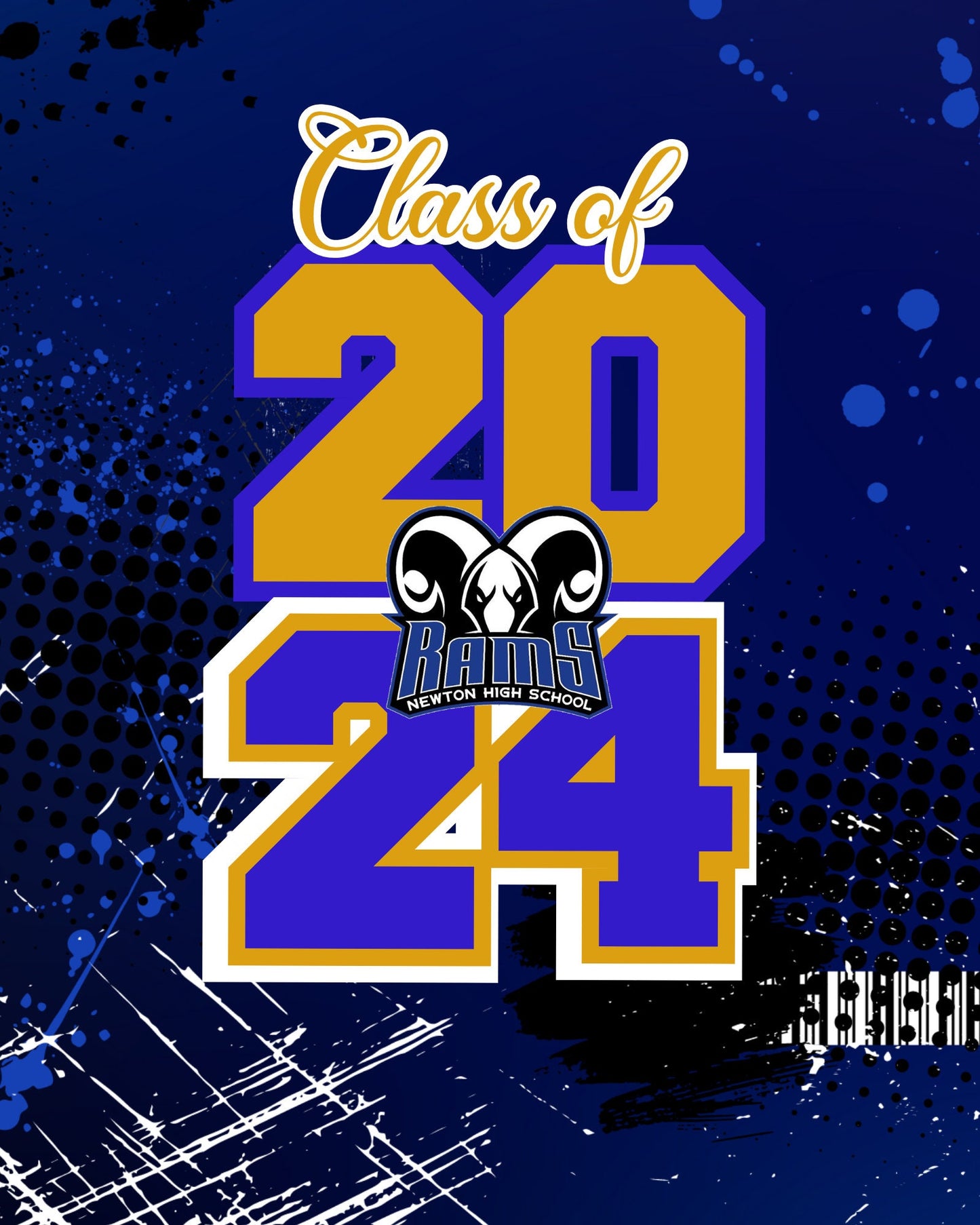 Custom Graduation Vending Machine Template: Blue Grad Party Favor (Canva DIY Digital Download)