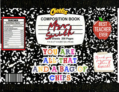 Teacher Appreciation Party Favor Template Bundle (Canva Editable, Digital Download)