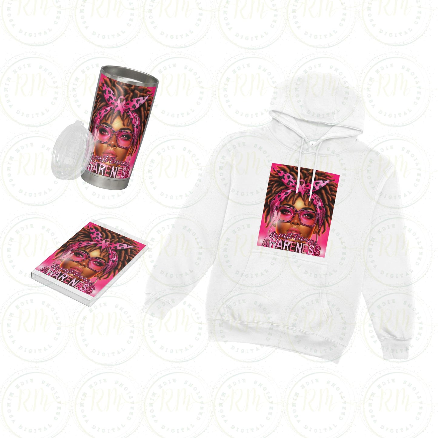 Breast Cancer Awareness Editable Template: Warrior Design (Digital Download)