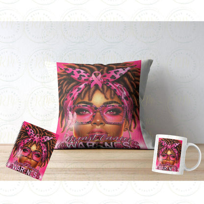 Breast Cancer Awareness Editable Template: Warrior Design (Digital Download)