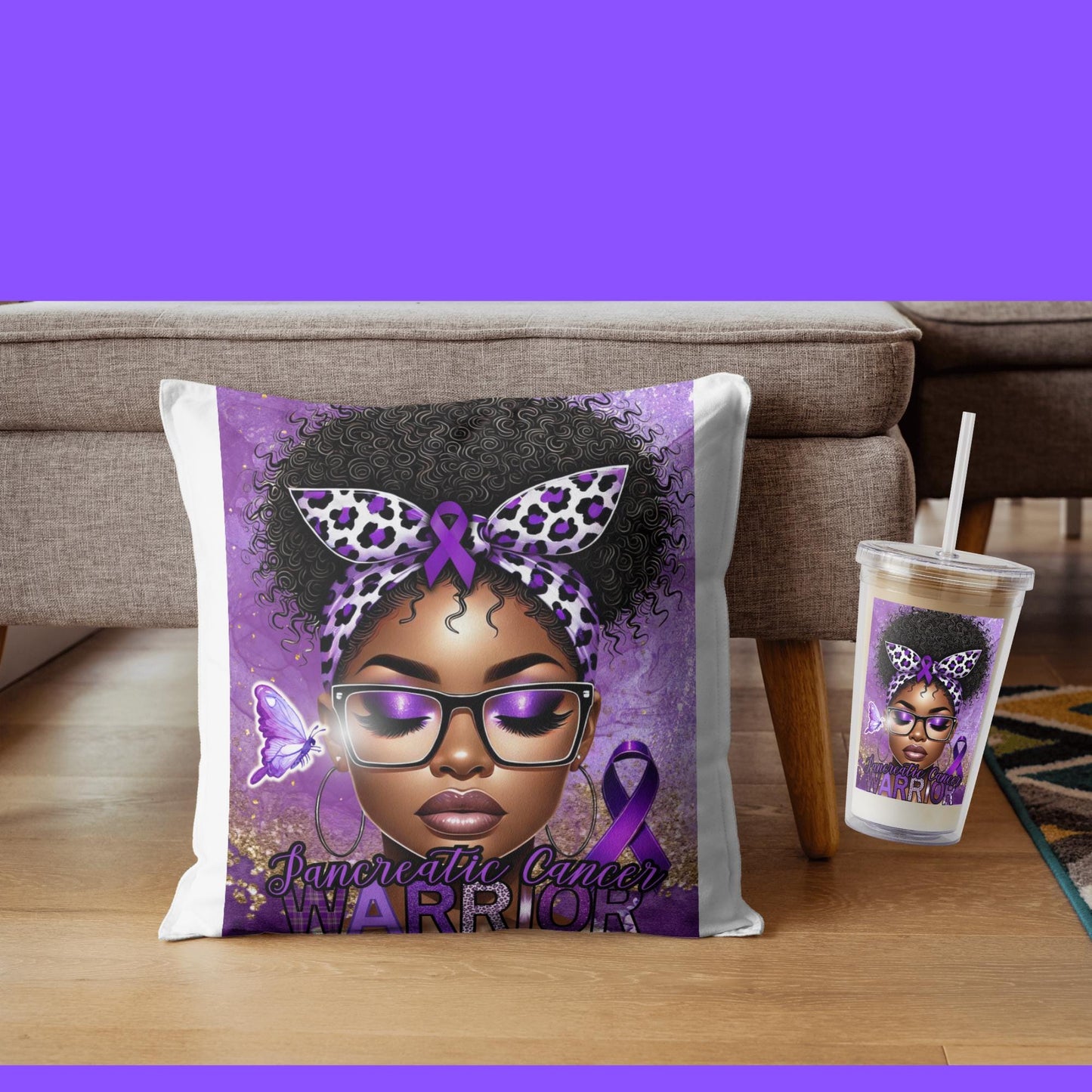 Pancreatic Cancer Warrior Design: Editable Template (Digital)