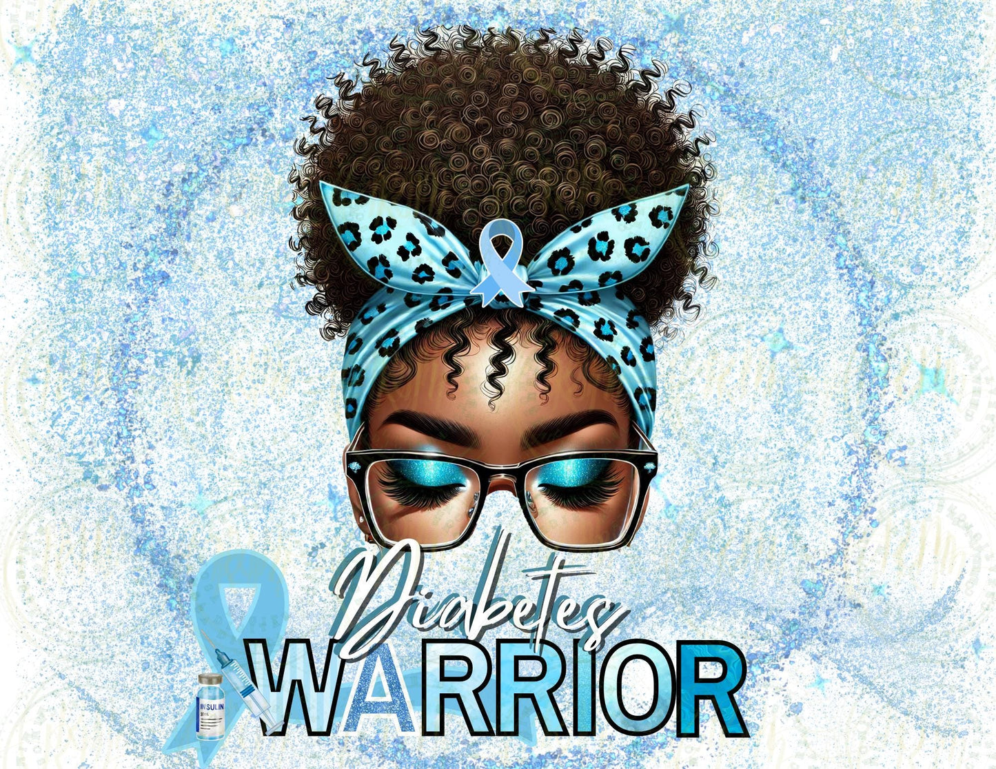 Diabetes Warrior Awareness Editable Digital Template, Diabetes, Diabetes Awareness
